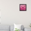 Pink Gradient Artistic Wooden Wall Clock