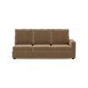 Apollo Sofa (Colour : Fawn Velvet, Cushion : Hard, Back Type : High Back, Seating Capacity : Left Aligned 3 Seater + Left Aligned Chaise + Ottoman)
