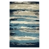 Ada Blue Abstract Hand-Tufted Viscose 10X8 Feet Carpet