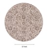 Neulooms Handloom Knotted Reversible Flatweave Round Rug Chocolate Brown or Ivory 6ft