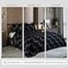 Stoa Paris Satin Comforter King Size with 2 Pillow Covers, 300TC Comforter Set Covers, Twilight Rhapsody