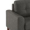 Verona Essential 1 Seater Fabric Sofa in Steel Colour