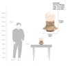 Halo Squat Handcrafted  Table Lamp