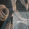 Dark Grey Abstract 210 TC Mix Cotton Flat Single Bed Size Bedsheet With 2 Pillow Cover From Threads