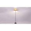 Rowan White & Black Cotton Shade With Iron Floor Lamp