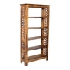 Krishu Solid Wood  Bookshelf in Honey Oak Finish