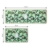 Luxe Home Floral Design Combo Kitchen Runner Mat - Green (116x36 & 58x36 cm PC-2)