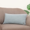 Violette Smoke Blue  And Dull Blue Cushion Cover 12X20 Inches