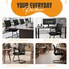 Kepler Brooks Dazzle Visitor Chair in Black Colour