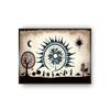 Blue Beige Canvas Wall Prints Canvas Wall Prints Set of 2 Multicolor Matte