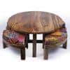 Nashville Coffee Table Set - Multicolour Patch Kantha