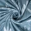 Ocean Blue Floral Cotton 400 Tc Flat Super King Size Bedsheet With 2 Pillow Covers