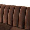 Mid Century Fabric Sofa (Brown Velvet)