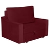 Step  Pull Out Sofa cum Bed  in Maroon Colour