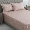Vine Shade Floral Cotton 400 Tc Flat Single Bed Size Bedsheet With 2 Pillow Covers