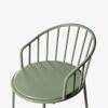 Chalet Air Metal Dining Chair in Sage Green Colour