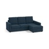 Apollo Sofa (Colour : Indigo Blue, Cushion : Hard, Back Type : High Back, Seating Capacity : Right Aligned 2 Seater + Right Aligned Chaise)