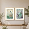Peacock Set of 2 Framed Posters Vastu Feng Shui Wall Art 45x60 cm