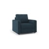 Apollo Sofa Set (Colour : Indigo Blue, Cushion : Hard, Back Type : Regular, Seater : 3+1+1)