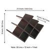 Kassel Sheesham Wood Wine Rack for 8 Bottles in Mahogany Finish