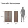 Hubert Low Kitchen Display Cabinet in Warm Walnut Finish