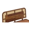 Sunburst Solid Wood Queen  Size Bed With Box Storage (Provincial Teak Finish)