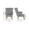 Elowen Accent Chair - Black (Colour : black)