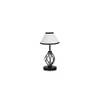 Lucille Multicolor cotton Table lamp with Iron Base
