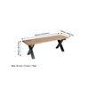 Rosslyn Sheesham Wood Mid Century 4 Seater Dining Table Set With Teak