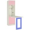 Royale Kids Folding Study Desk cum Bookshelf in English Pink Persian Lilac Colour