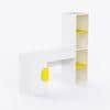 Joy Ride Study Table In Yellow & White Colour