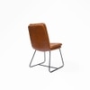 Maple Metal Dining Chair in Brown Colour