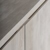 Glasgow Solid Mango Wood Sideboard with 4 Door in White Wash Finish
