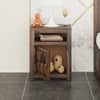 Shashi Shesham Solid Wood 1 Door Bedside In Provincial Teak Finish