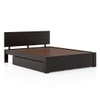 Kuba Solid Wood King Size Drawer Storage Bed In Mahogany Finish