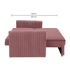 Melano  Pull Out Sofa cum Bed  in Peach Colour