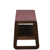 Brastad Solid Wood Shoe Rack with Seating in Walnut Brown finish