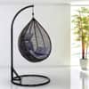 Premium Egg Single Seater Liner Swing Chair Grey