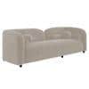 Homro Velvet 3 Seater Sofa in Cream Colour