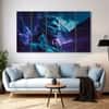 The Castle Decor Lord Shiva Wall Painting Wooden Framed 27x48 Inch (Style 5)