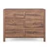 Magellan Solid Wood Chest of 6 Drawers in Teak Finish