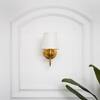 Caden Single Light Antique Brass Wall Light