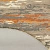 Saraswati Global Abstract Wool Viscose Hand Tufted Carpet in Orange 10X10 ft