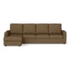 Apollo Sofa (Colour : Dune, Cushion : Soft, Back Type : High Back, Seating Capacity : Left Aligned 3 Seater + Left Aligned Chaise + Ottoman)