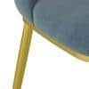 Olivia Accent Chair in Finish Antique Brass and Davos Plus Colour