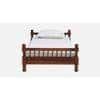 Wood Solid Wood Single Size Non Storage Bed In Honey Oak Finish