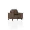 Verona Premium 1 Seater Fabric Sofa in Truffle Beige Velvet Colour