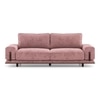 Barcelona Essential 3 Seater Fabric Sofa In Desert Rose