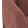 Aiden Lounge Chair in Dark Rouge Velvet Colour