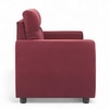 Dayton Pine Wood Contemporary 3+2 Seater Sofa (Maroon Wine Fabric)